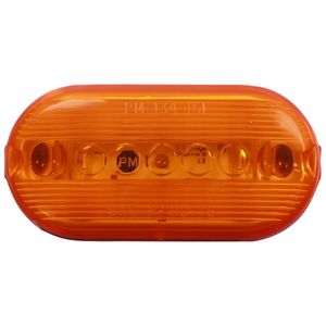Peterson® Surface-Mount 4" Oval PC-Rated LED Side Mrkr/Clrnc Light - 2 Diodes, Hardwired, 12-24V (Amb)