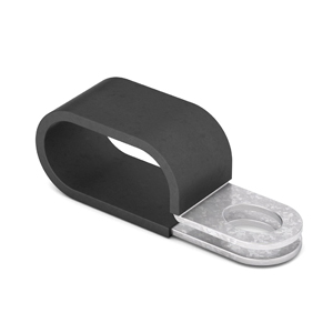 Rubber-Insulated Double Tube Steel Cable Clamp 1"