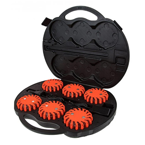 Rechargeable LED Road Flares - Flashing Roadside Safety and Emergency Light