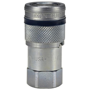 1/2" ISO 16028 Flushface Hydraulic Coupler – 3/4"-16 ORB, Dixon HT-Series