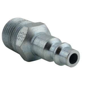 M-Style Airline Plug 3/8" NPT Male, Case Hardened Steel, 40 SCFM, 300 PSI