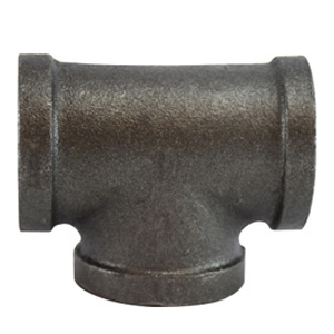 1/4" Black Pipe Tee – Female NPT