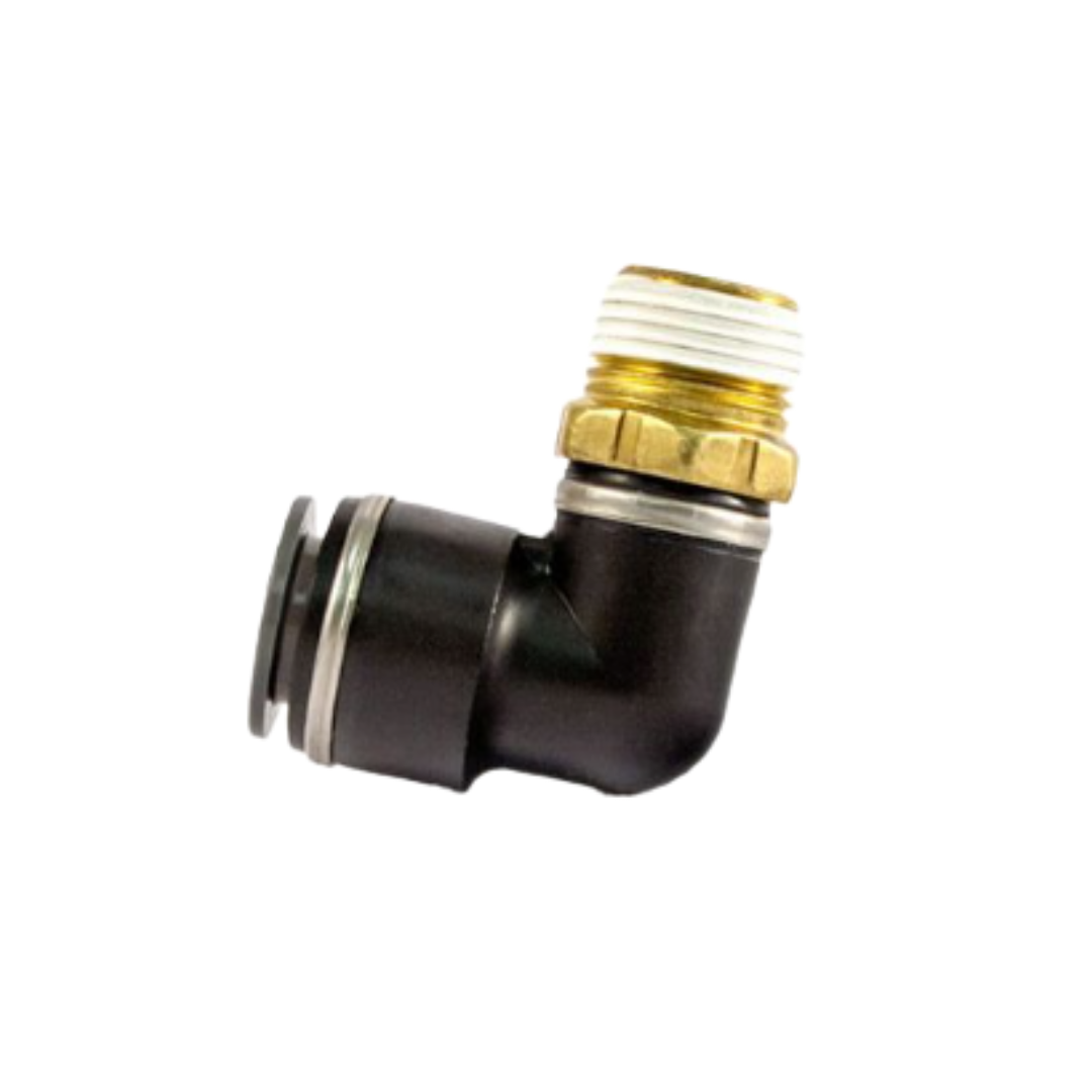 TRS-S769PMT-6-4 Composite Male Elbow, 3/8" Tube x 1/4" NPT, Swivel Push-to-Connect, SAE J844 Compatible
