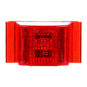 Grommet-Mount 3" Rectangular PC-Rated LED Mrkr/Clrnc Light - 6 Diodes, PL-10, 12V (Red)