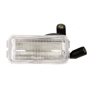 Bracket-Mount 2-1/2" Rectangular LED License Light - 3 Diodes, Hardwired, Fem PL-10, 12V (Wht)