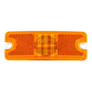 Surface-Mount 4-1/2" Rectangular ECE-Rated LED Mrkr/Clrnc Light Kit w/ Reflex - 3 Diodes, Hardwired, 12V (Red)