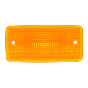 Flush-Mount 4-1/2" Rectangular Incandescent Mrkr/Clrnc Light w/ Reflex and Socket Assembly (Amb)