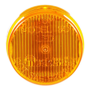 Grommet-Mount 2" Round LED Mrkr/Clrnc Light - 2 Diodes, Fit N' Forget M/C, 12V (Amb)