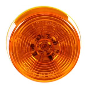Grommet-Mount 2" Round LED Mrkr/Clrnc Light - 6 Diodes, PL-10, 12V (Amb)