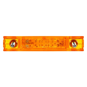 Surface-Mount 4" Rectangular PC-Rated LED Mrkr/Clrnc Light - 5 Diodes, Fit N' Forget M/C, 12V (Amb)