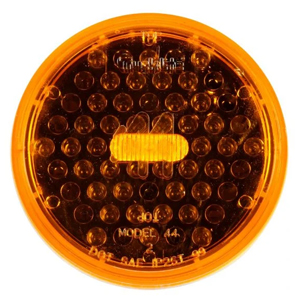 Super 44 Round Grommet-Mount 4" LED Strobe Light w/ Reflecor - 42 Diodes, 12V (Amb)