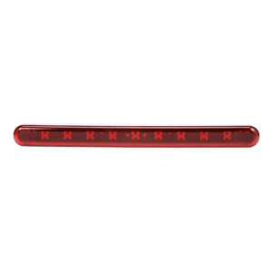 Adhesive-Mount 9-1/2" LED High-Mounted Stop Lightbar - 9 Diodes, Hardwired, 12V (Red)