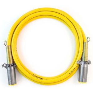 7-Way Zinc Diecast Connector Plugs w/ 12' Yellow ISO Straight Cable