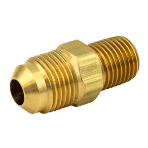 Flare X Male Pipe Connector, Brass