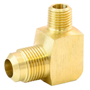 Flare X Male Pipe Elbow, Brass