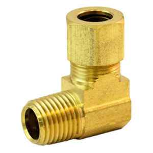 Compression Tee, 90° Male Elbow