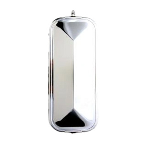Stainless Steel V-Back 7 x 16" Side-View Mirror