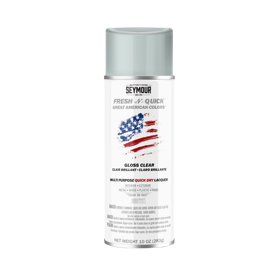 Seymour Fresh-N-Quick Gloss Clear Enamel Spray 10 oz