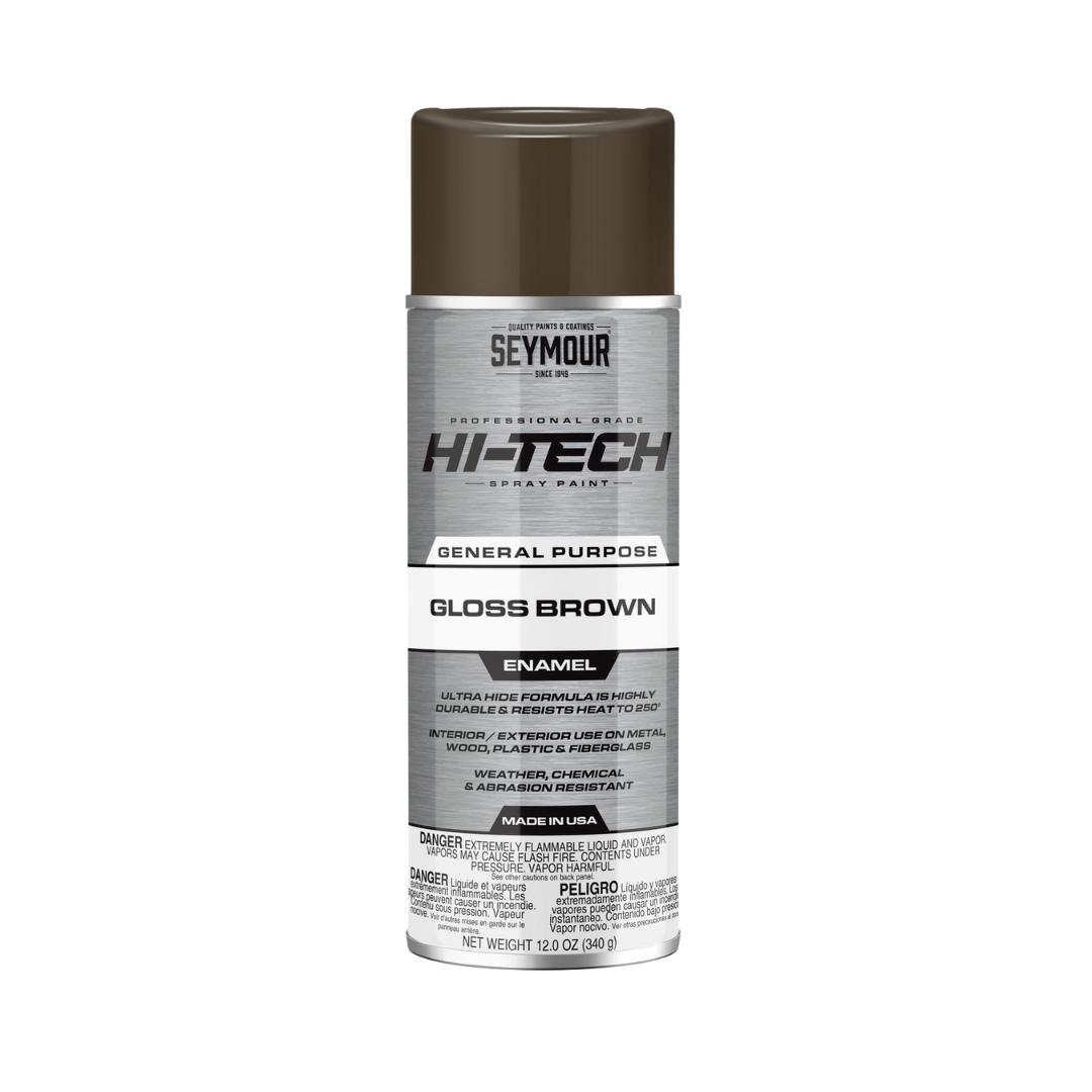 Seymour Hi-Tech Enamel Gloss Brown Spray Paint