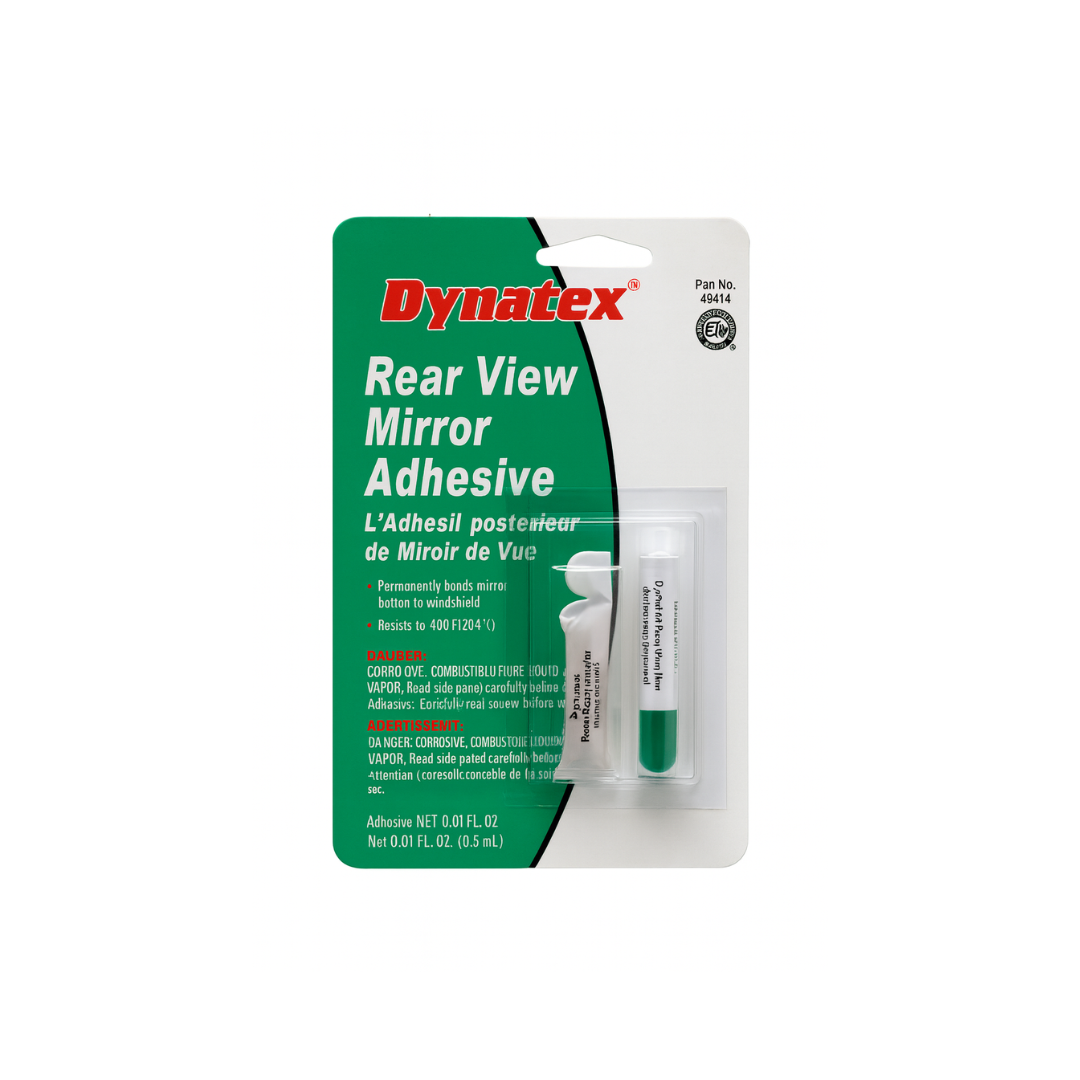 Rear View Mirror Adhesive Kit, Two-Part, Carded