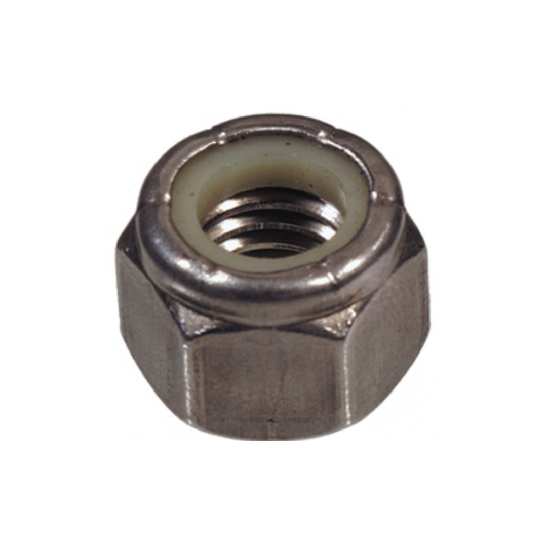 1/2-13 Stainless Steel Nylon Locknut – Vibration-Resistant Self-Locking Nut
