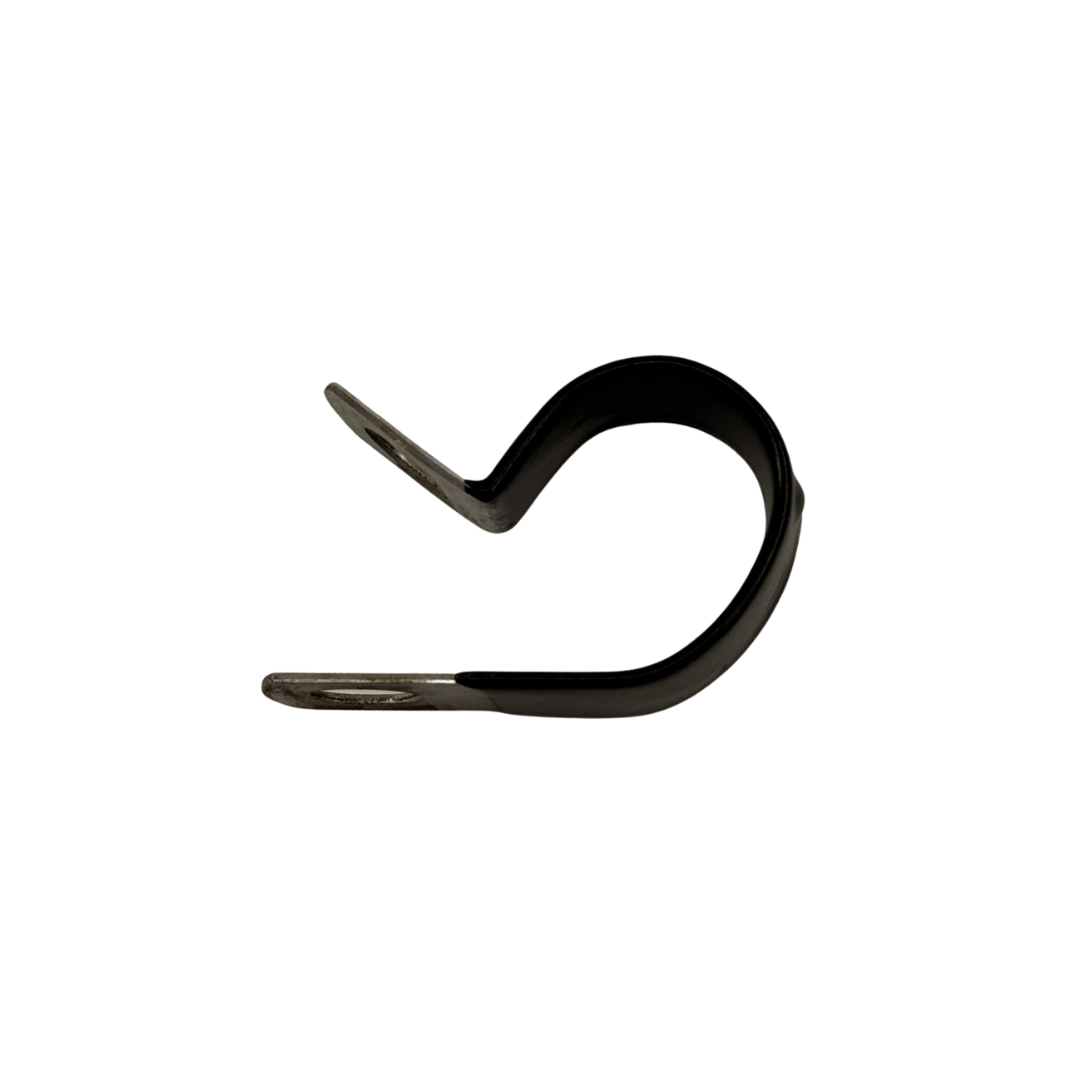 Large Rubber-Insulated Steel Cable Clamp 1-3/4"