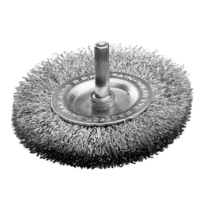2" Crimped Wire Wheel Brush β Coarse β 1/4" Shank β Clamshell Pack β Carbon Steel β Max 6,000 RPM