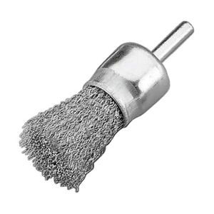 1" Crimped Wire End Brush β Fine β 1/4" Shank β Bulk Pack β Carbon Steel β Max 4,500 RPM