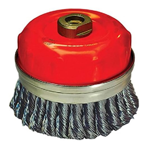 Knotted Wire Cup Brush - Single Row