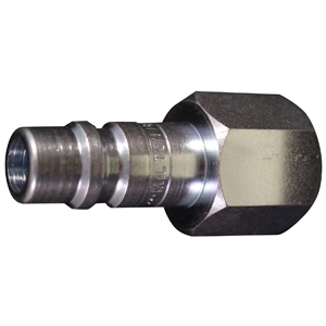 Pneumatic Quick-Connect Plug — High-Flow, 1/2 in Basic Flow, 1/2 in Female NPT, Steel, 300 psi, 99 SCFM (1858)