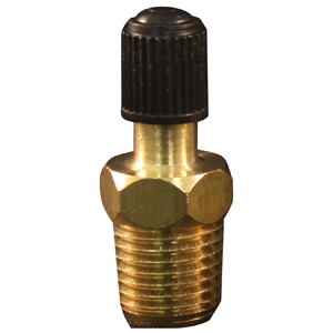 Air Compressor Tank Valve, 1/8" Male NPT with Standard Valve Core & Cap, Milton S-684