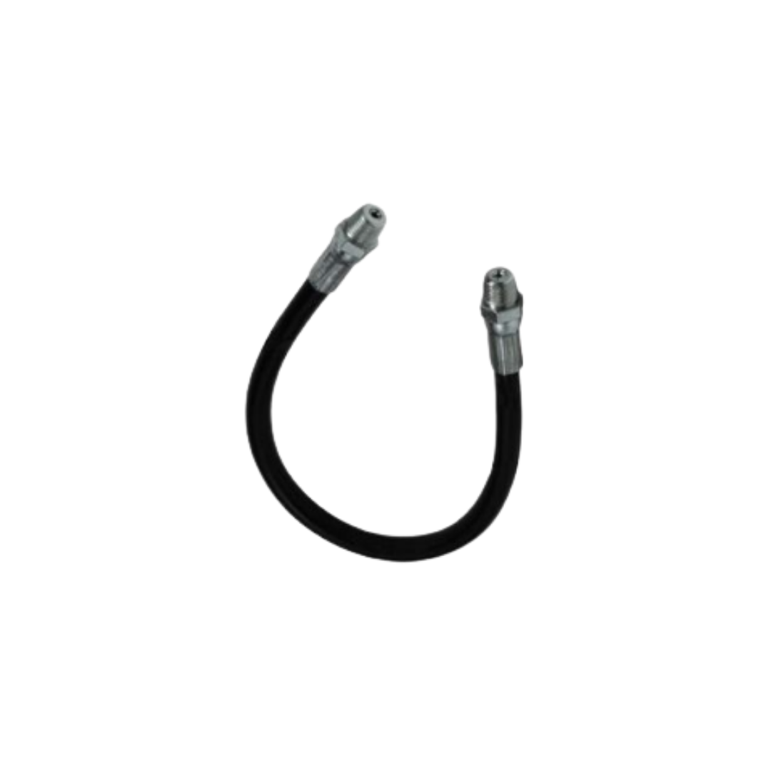 18" Rubber Grease Whip Hose – 3,000 PSI, for Hand Grease Guns Only
