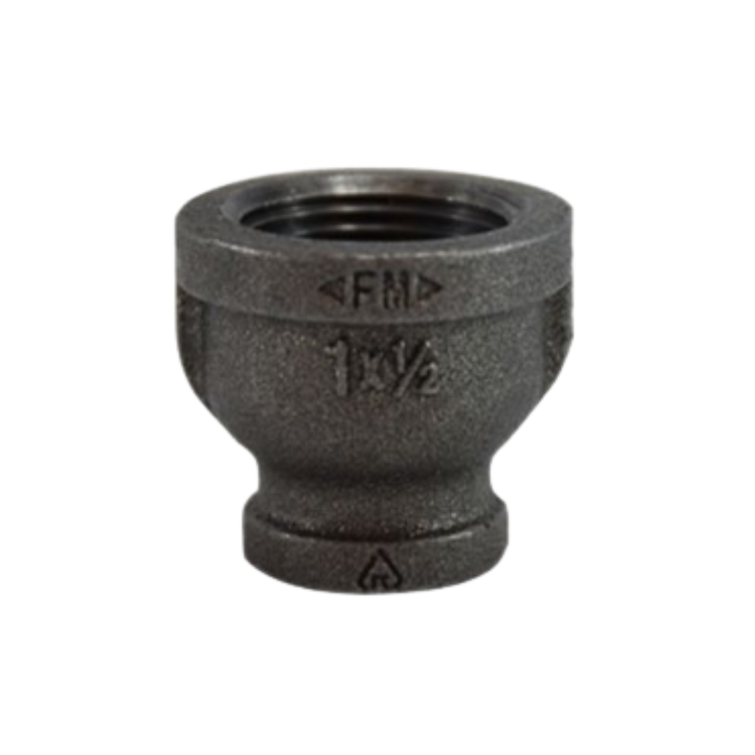 1/4" x 1/8" Black Pipe Reducing Coupling – Female NPT