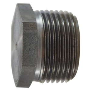 3/8"-18 Black Pipe Hex Head Plug – Low Carbon Steel, NPTF Threads, SAE J531