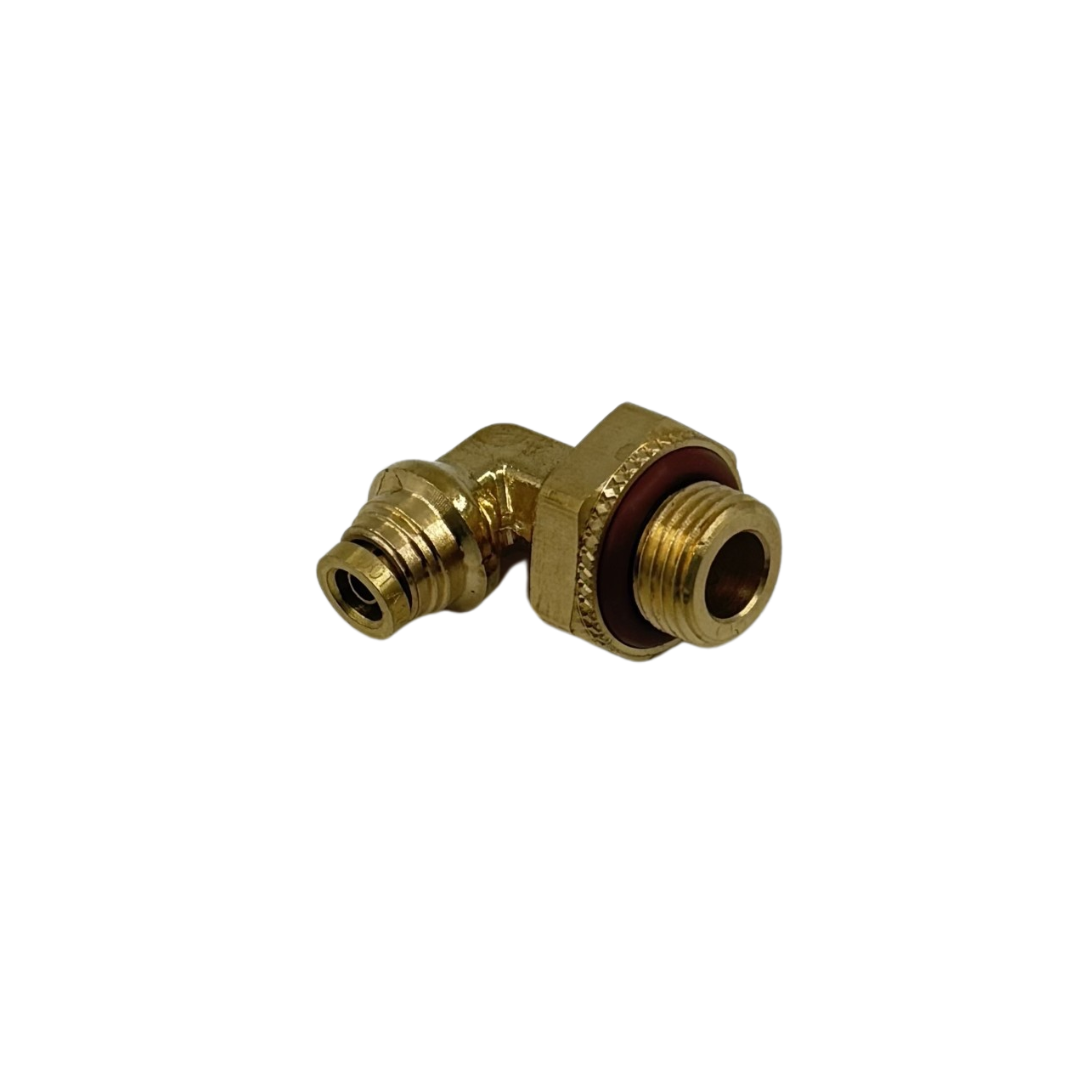 1/4" Tube x M16-1.5 ORB Male Swivel Elbow – Hydraulic Fitting (PK-169PMTNS-4-M16 / 177.13B154M16)