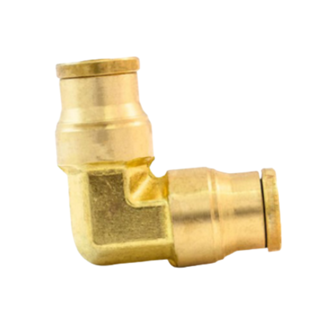 1/4" x 1/4" DOT Push-to-Connect Union Elbow – Brass/Composite
