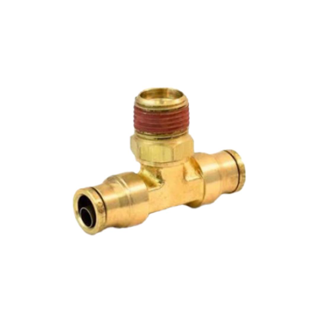 3/8" x 1/4" DOT Push-to-Connect Swivel Male Branch Tee