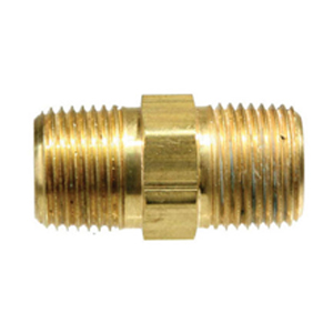 TRS-SPHN-12 Brass Hex Nipple, 3/4" NPT Male x Male, Pipe Fitting, -65°F to 250°F