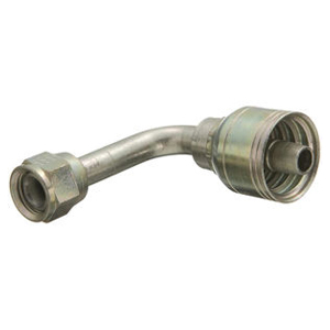 JIC 37° Female Swivel Hydraulic Hose Fitting – 1/2" Hose x 1-1/16"-12 UNF, Zinc-Plated Steel