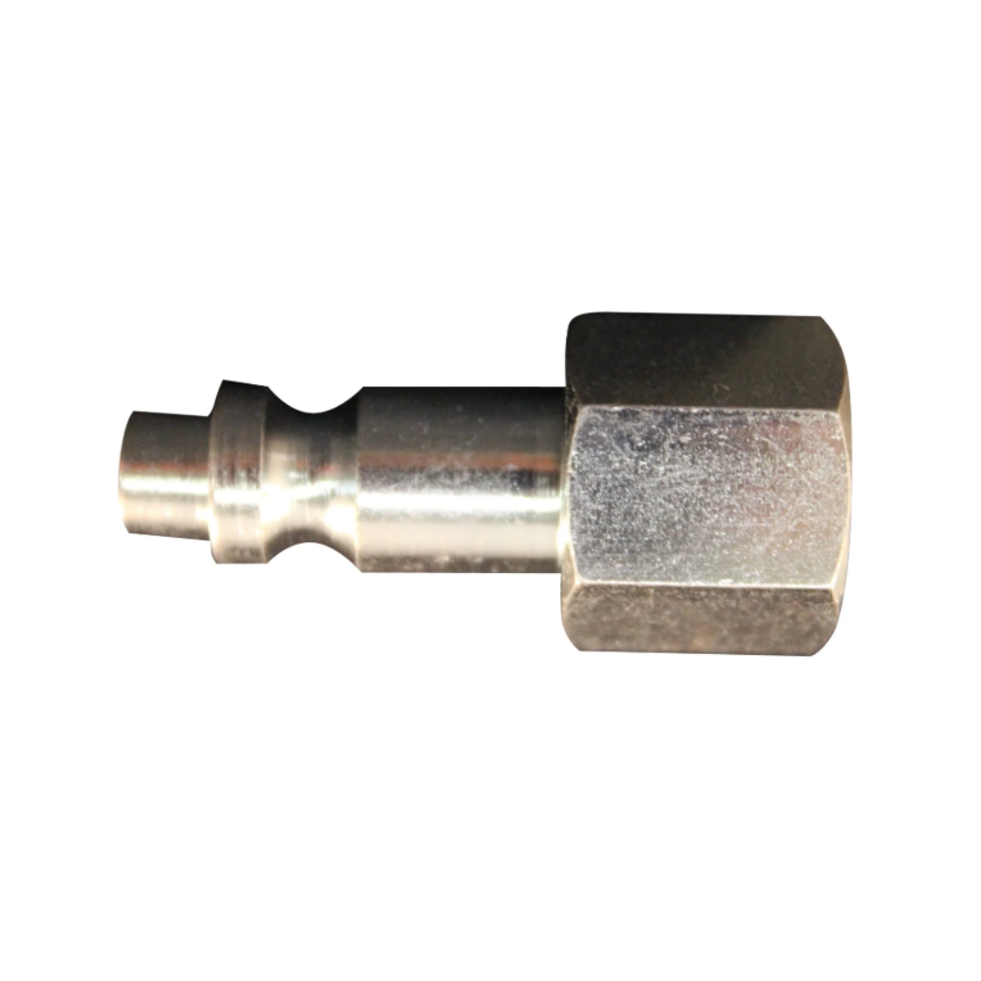1/4" x 1/4" Female Type D Pneumatic Plug – Case Hardened Steel