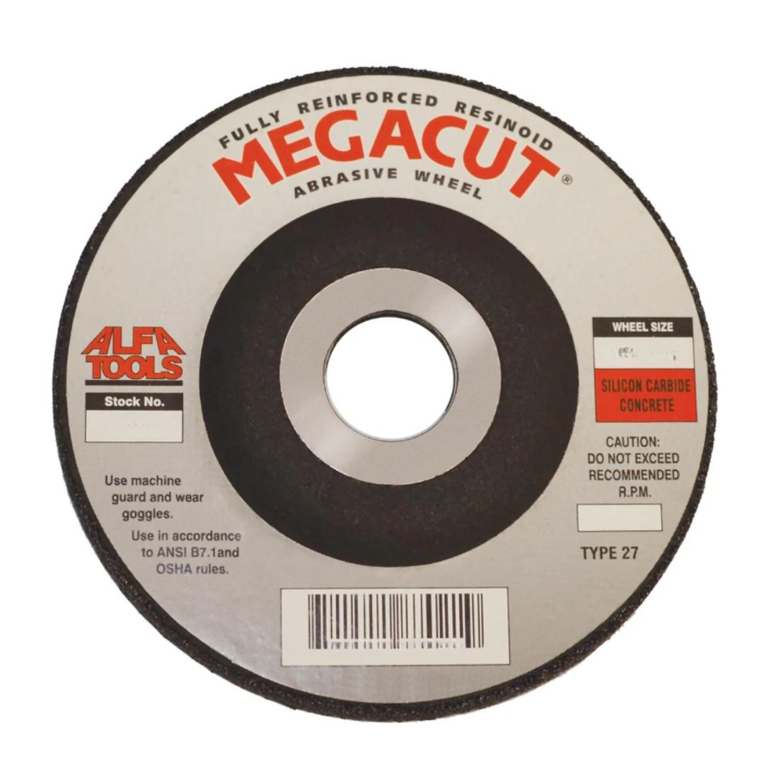 4-1/2" x 1/4" x 7/8" Type 27 Depressed Center Grinding Wheel – Aluminum Oxide