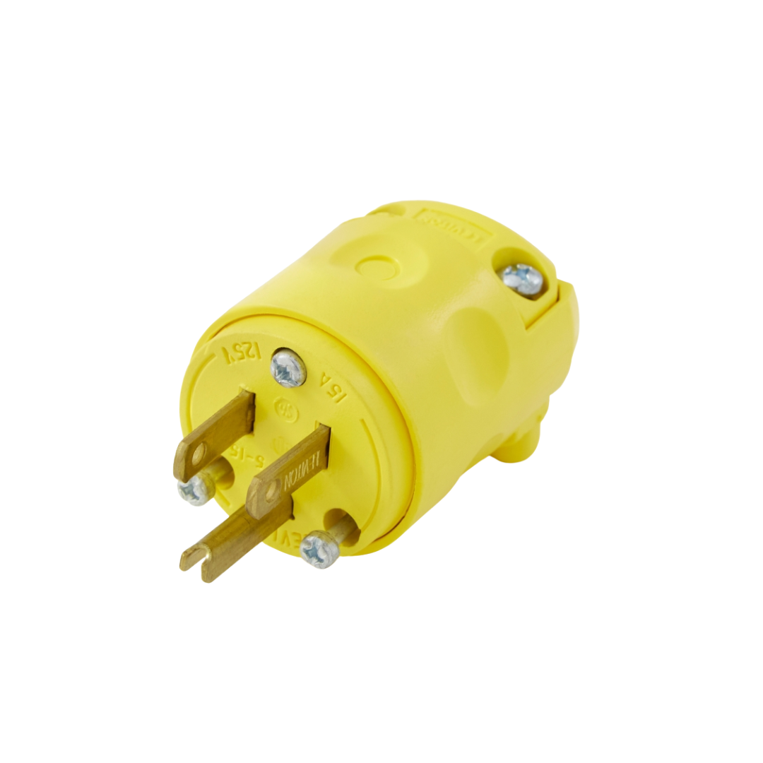 Leviton 15 Amp 125 Volt Grounding Plug 515PV