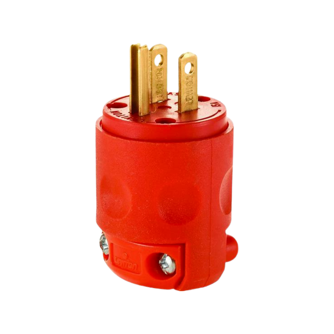 Leviton 15 Amp Heavy-Duty Straight Blade Plug