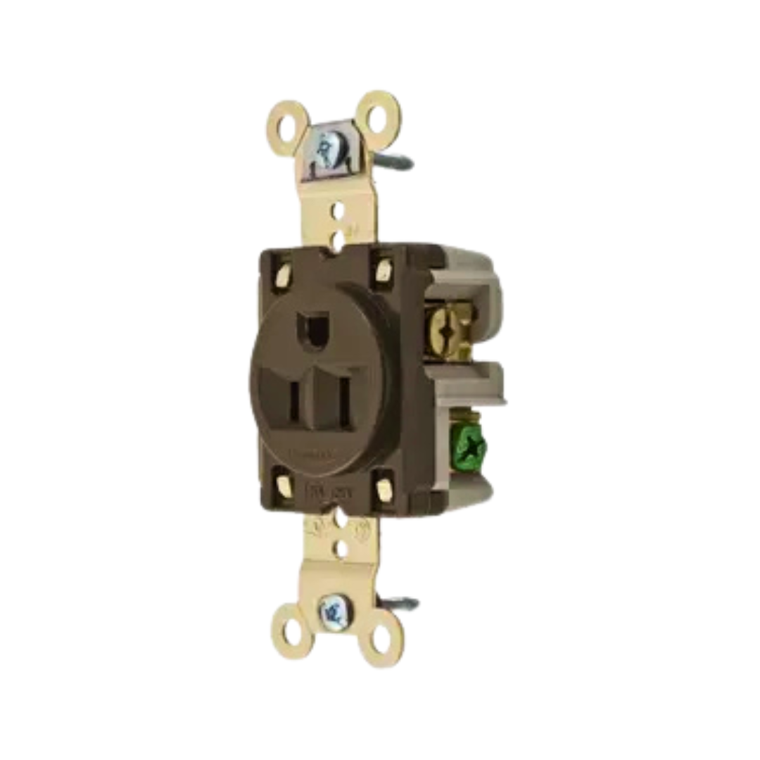 Hubbell HBL5261 Extra Heavy Duty Single Receptacle